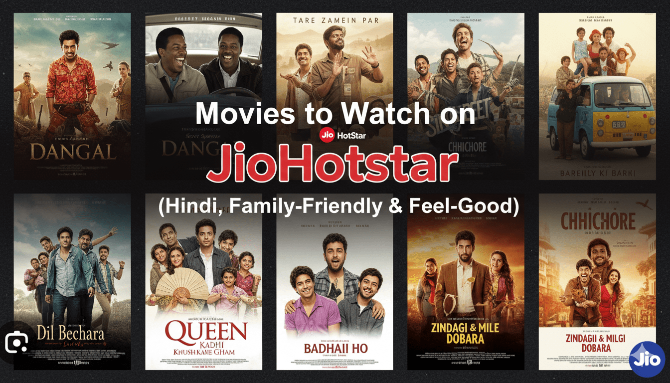 Movies to Watch on JioHotstar (Hindi, Family-Friendly & Feel-Good)